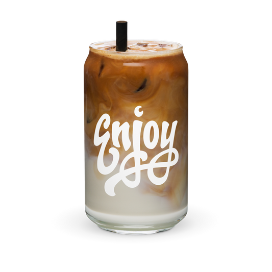 'Super Good Coffees' Glass Can