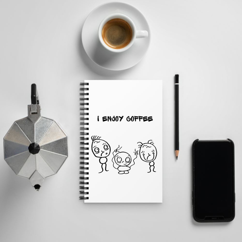 'I Enjoy Coffee' Spiral Notebook